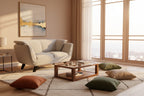 Light Gray Boucle Loveseat