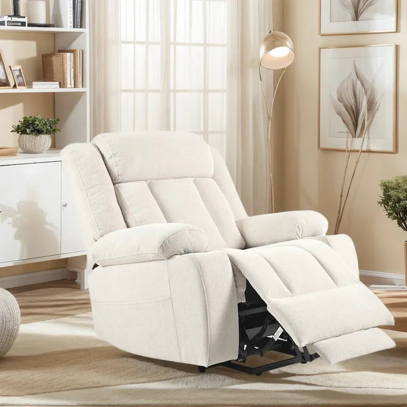 Sillón reclinable Power Lift con reposapiés extendido