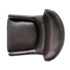 Sillón decorativo de respaldo alto con orejas y patas de madera de abedul