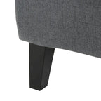 Sillón decorativo de respaldo alto con orejas y patas de madera de abedul