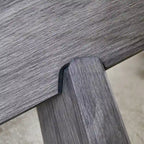 Mesa de centro redonda de cristal con tapa de vidrio templado y patas de MDF