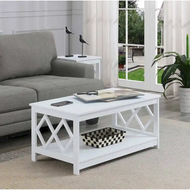 Mesa de centro Diamond con estante de Convenience Concepts