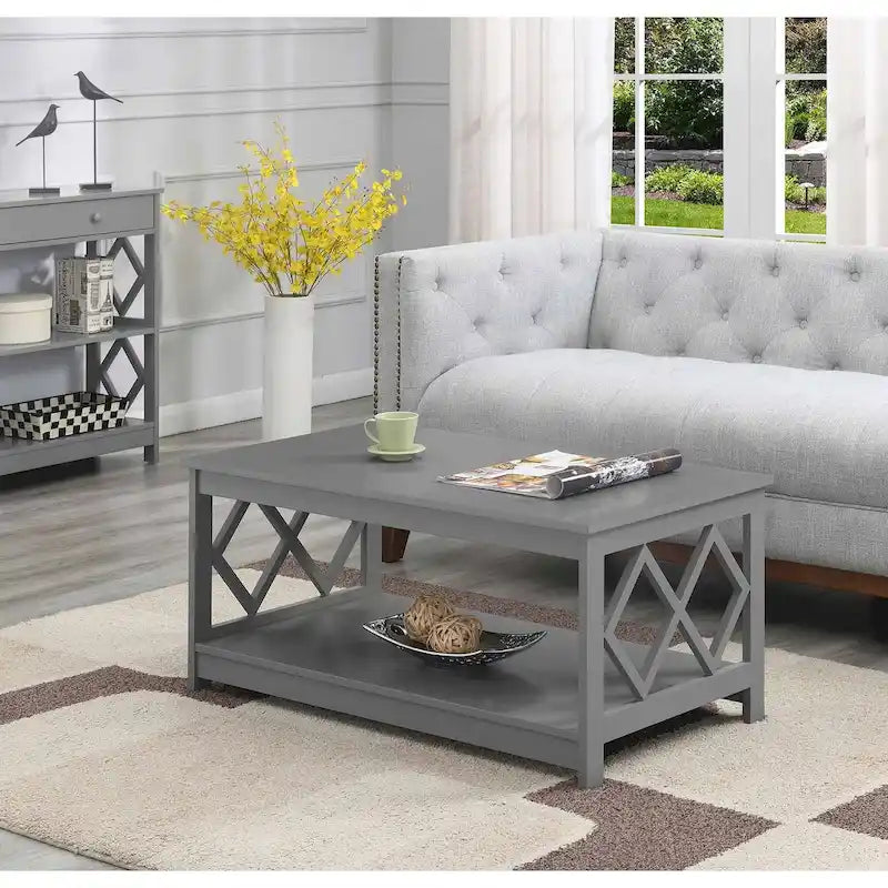 Mesa de centro Diamond con estante de Convenience Concepts