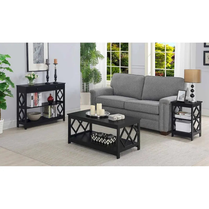 Mesa de centro Diamond con estante de Convenience Concepts