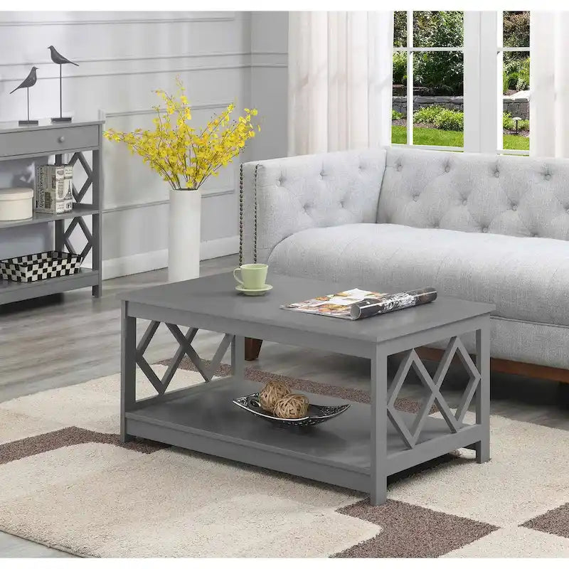 Mesa de centro Diamond con estante de Convenience Concepts