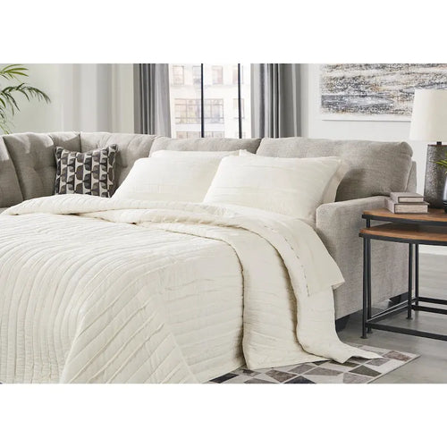 Signature Design by Ashley Mahoney 2-Piece Sleeper Sectional with Chaise - 105W x 90D x 37H