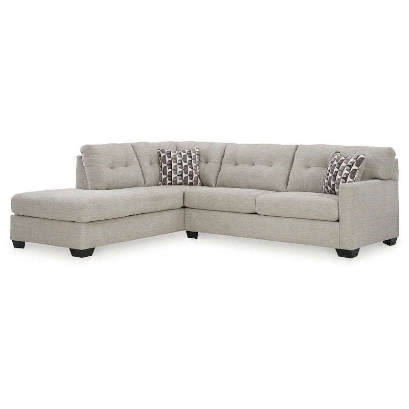 Sofá seccional de 2 piezas con chaise y función de cama
