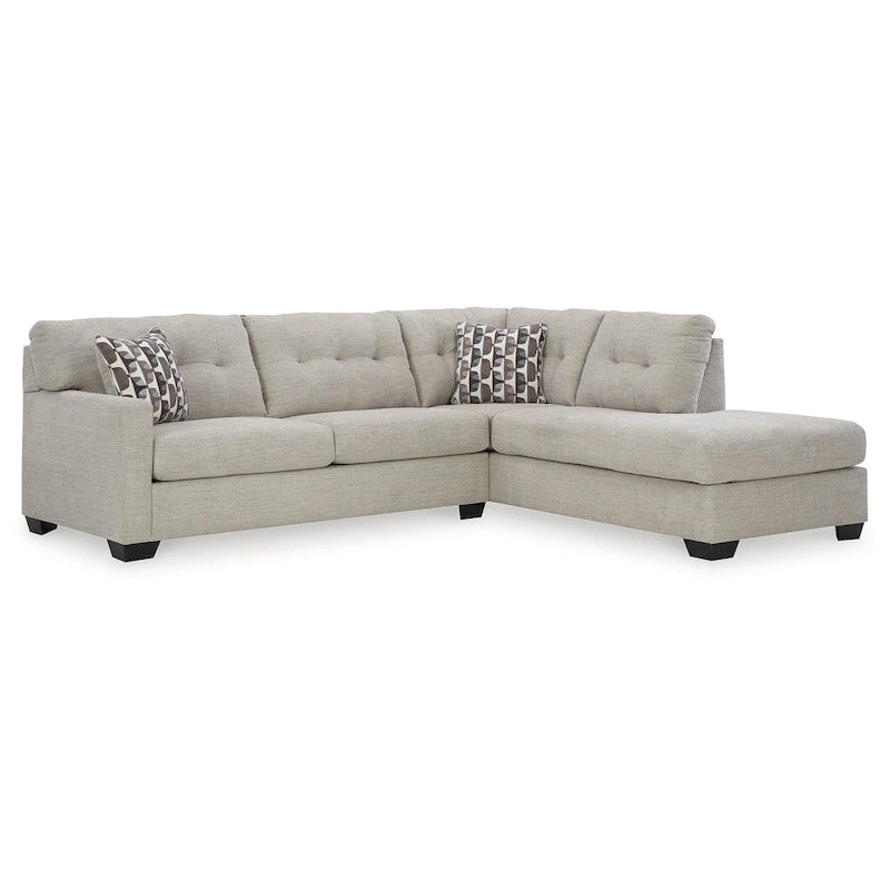 Sofá seccional de 2 piezas con chaise y función de cama