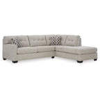 Sofá seccional de 2 piezas con chaise y función de cama