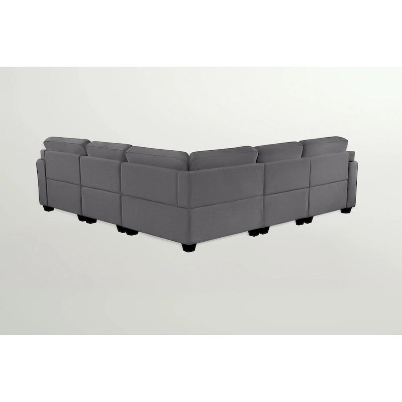 Sofá seccional modular reversible