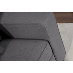 Sofá seccional modular reversible