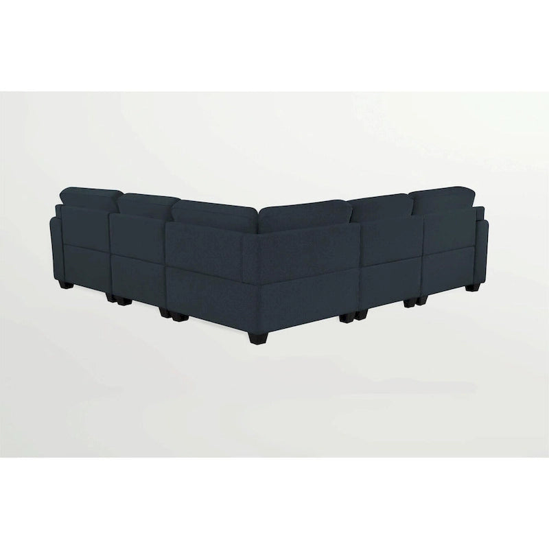 Sofá seccional modular reversible