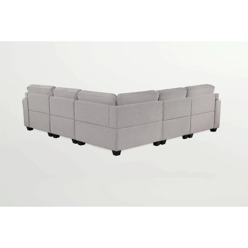 Sofá seccional modular reversible