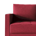 Sofá tapizado de lino minimalista contemporáneo