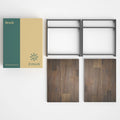 Mesa auxiliar de madera maciza marrón de 21 pulgadas