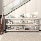 Mesa consola de 55" con estante de almacenamiento