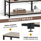 Mesa consola de 55" con estante de almacenamiento