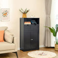 Armario de Almacenamiento de Suelo con 2 Puertas (30 cm Profundidad x 60 cm Ancho x 108 cm Altura)