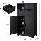 Armario de Almacenamiento de Suelo con 2 Puertas (30 cm Profundidad x 60 cm Ancho x 108 cm Altura)