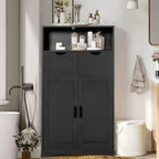 Armario de Almacenamiento de Suelo con 2 Puertas (30 cm Profundidad x 60 cm Ancho x 108 cm Altura)