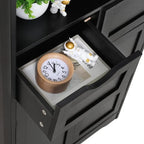 Armario de Almacenamiento de Suelo con 2 Puertas (30 cm Profundidad x 60 cm Ancho x 108 cm Altura)
