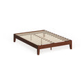 Cama de plataforma de tamaño completo de madera de 12 pulgadas