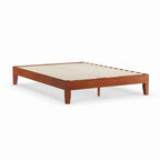 Cama de plataforma de tamaño completo de madera de 12 pulgadas