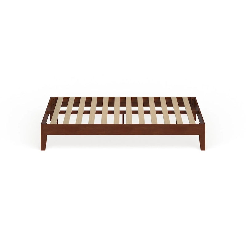 Cama de plataforma de tamaño completo de madera de 12 pulgadas