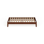 Cama de plataforma de tamaño completo de madera de 12 pulgadas