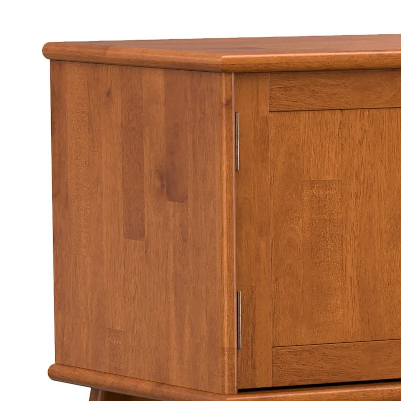 Mueble de TV/Multimedia Moderno de Mediados de Siglo Tierney de 72 Pulgadas de Ancho en Marrón Teca